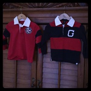 Two boy’s GAP “rugby” shirts -3T